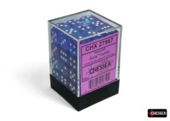 Chessex Dice: Nebula Aura/white Luminary 12mm D6 Dice Block (36 Dice)