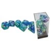 Chessex CHX22546- 7 Set Mega Hedrals: Festive Waterlily/white