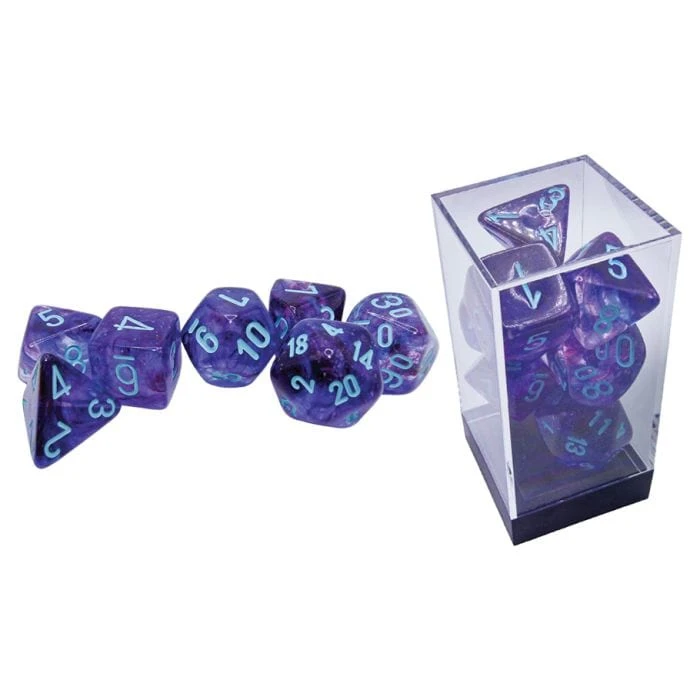 Chessex CHX22557 - 7 Set Mega Hedrals: Nebula Nocturnal/teal 1 Chessex CHX22557 - 7 Set Mega Hedrals: Nebula Nocturnal/teal