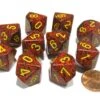 CHX25123 - Chessex Set Of Ten D10 Speckled Mercury