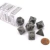 CHX25410 - Chessex 7 Die Set Grey/Black Opaque