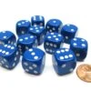 CHX25606 - Chessex 16mm Blue / White Opaque