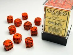 CHX25903 - Chessex 12mm D6 Fire Speckled