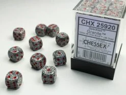 CHX25920 - Chessex 12mm D6 Granite Speckled