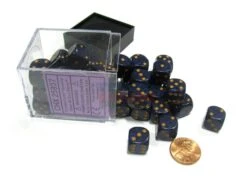 CHX25937 - Chessex 12mm D6 Golden Cobalt Speckled