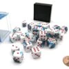 CHX26857 - Chessex 12mm D6 Astral Blue White/Red Gemini