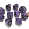 CHX27237 - Chessex Set Of Ten D10 Vortex Purple / Gold