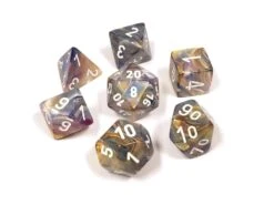 CHX27440 - Chessex 7 Die Set Carousel/White Festive