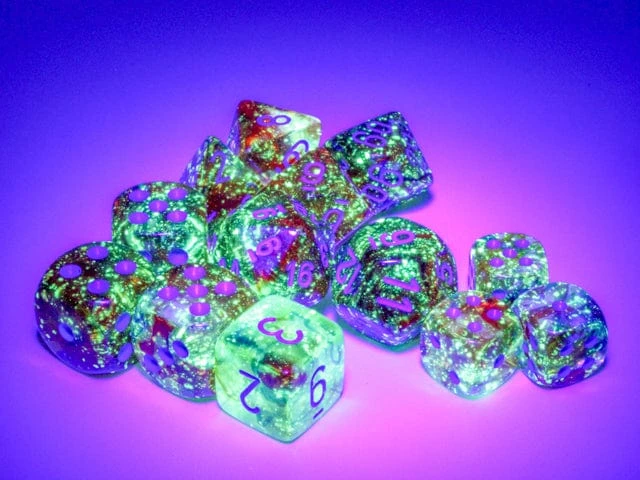 CHX27759 - Chessex 16mm Set Of 12 D6 Nebula Primary/Blue 2 CHX27759 - Chessex 16mm Set Of 12 D6 Nebula Primary/Blue - Image 2