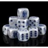 Conquest: City States Faction Dice On Gray Swirl Dice