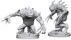 WZK73353 D&D Minis: Wave 5- Grey Slaad & Death Slaad