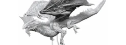 WZK90566 D&D: Adult Silver Dragon