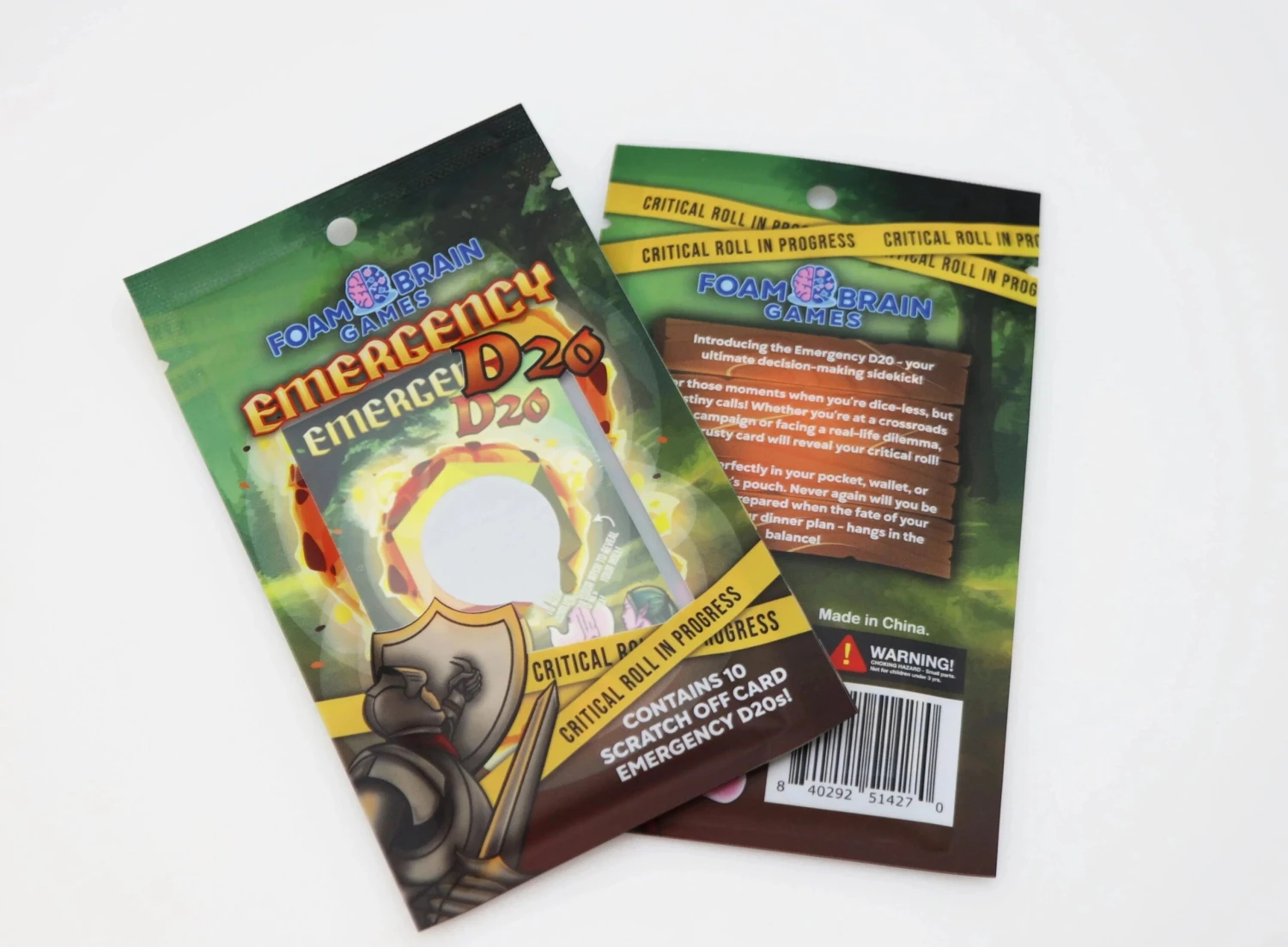 Emergency D20 Scratch Off Card 2 Emergency D20 Scratch Off Card - Image 2