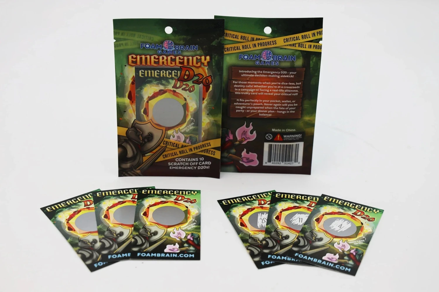 Emergency D20 Scratch Off Card 1 Emergency D20 Scratch Off Card
