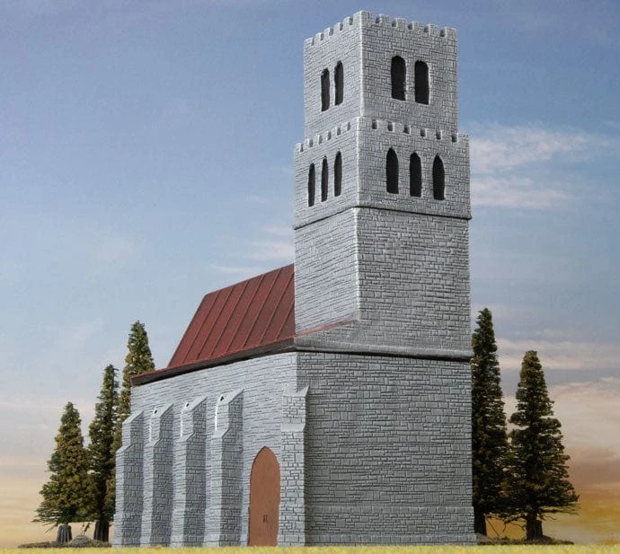 Battlefield In A Box: Estate House - Caen Church - Alternative Paint Scheme (Limited Edition) 3 Battlefield In A Box: Estate House - Caen Church - Alternative Paint Scheme (Limited Edition) - Image 3