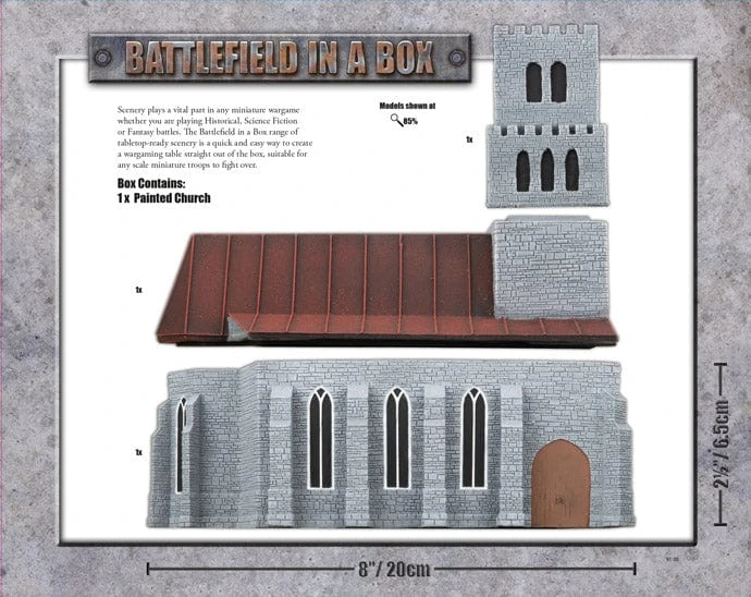 Battlefield In A Box: Estate House - Caen Church - Alternative Paint Scheme (Limited Edition) 2 Battlefield In A Box: Estate House - Caen Church - Alternative Paint Scheme (Limited Edition) - Image 2