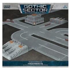 Battlefield In A Box: Mundus Imperialis - Highways, Roads, And Craters (Damaged X9) (Pre-Order)