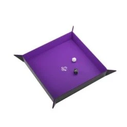 ASMODEE Gamegenic: Magnetic Dice Tray Square Black/Purple