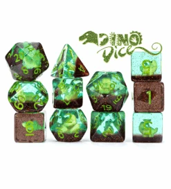 Gate Keeper Games 11 Die Set: Inclusion Dice - Dino Dice