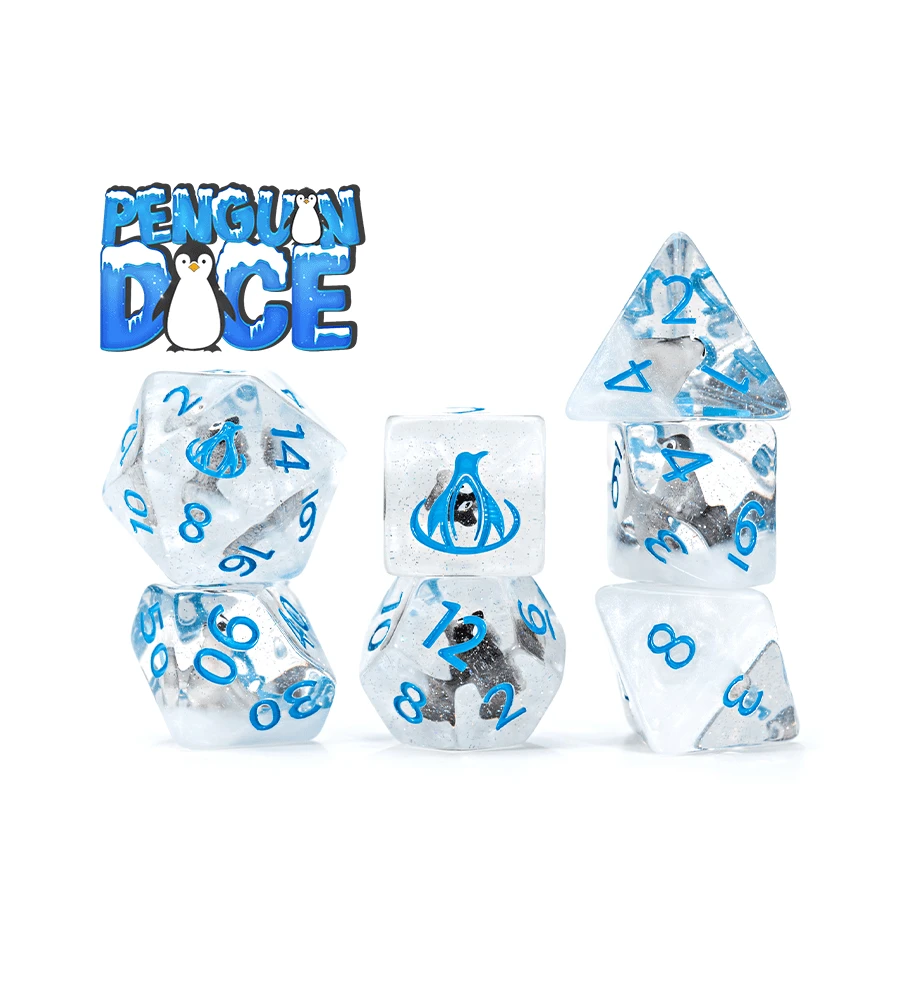 Gate Keeper Games 7 Die Set: Inclusion Dice - Penguin 1 Gate Keeper Games 7 Die Set: Inclusion Dice - Penguin