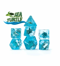 Gate Keeper Games 7 Die Set: Inclusion Dice - Sea Turtle