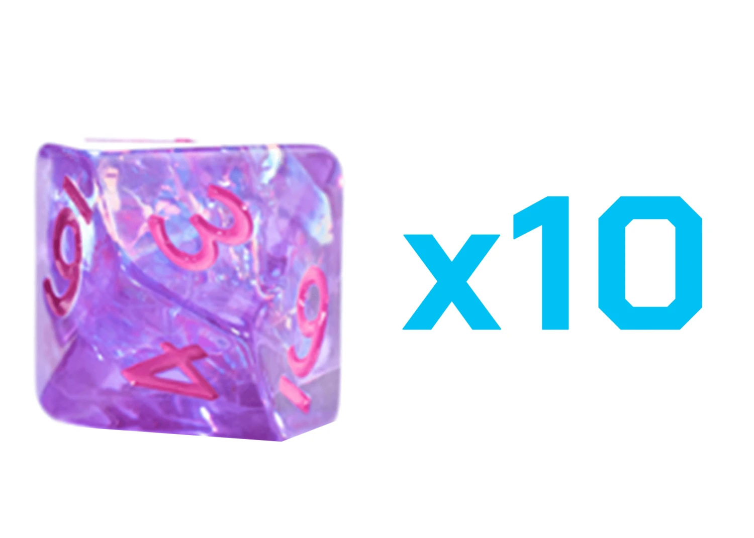 Gate Keeper Games Set Of 10 D10: Inclusion Dice - Rock Candy 1 Gate Keeper Games Set Of 10 D10: Inclusion Dice - Rock Candy