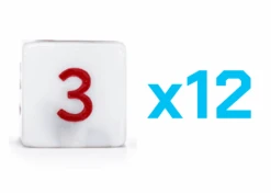 Gate Keeper Games Set Of 12 D6: Alea Simplex - Roman Marble