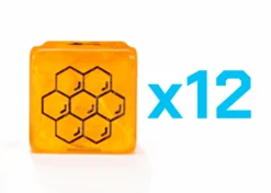 Gate Keeper Games Set Of 12 D6: Flowstone Dice - Honeycomb