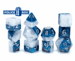 GKGH37-11d - Gate Keeper Games 11 Die Set: Police Box Halfsies Dice