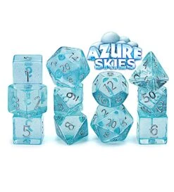 GKGHL3-11d - Gate Keeper Games 11 Die Set: Azure Skies Holographic Dice