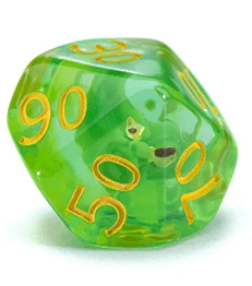 GKGID222-10d10 - Gate Keeper Games Set Of 10 D10: Dice Goblin Inclusion Dice