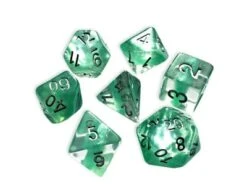 GKGN0202-11d - Gate Keeper Games 11 Die Set: Mint Green Neutron Dice
