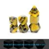 GKGSG08080-11d - Gate Keeper Games 11 Die Set: Electric Bumble Bee Sui Generis Dice
