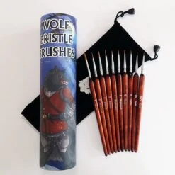 Goblin's Hut: Brushes - Wolf Bristle Brush Set