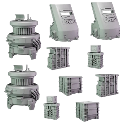 Halo: Flashpoint - UNSC Scenery Set 1 Halo: Flashpoint - UNSC Scenery Set