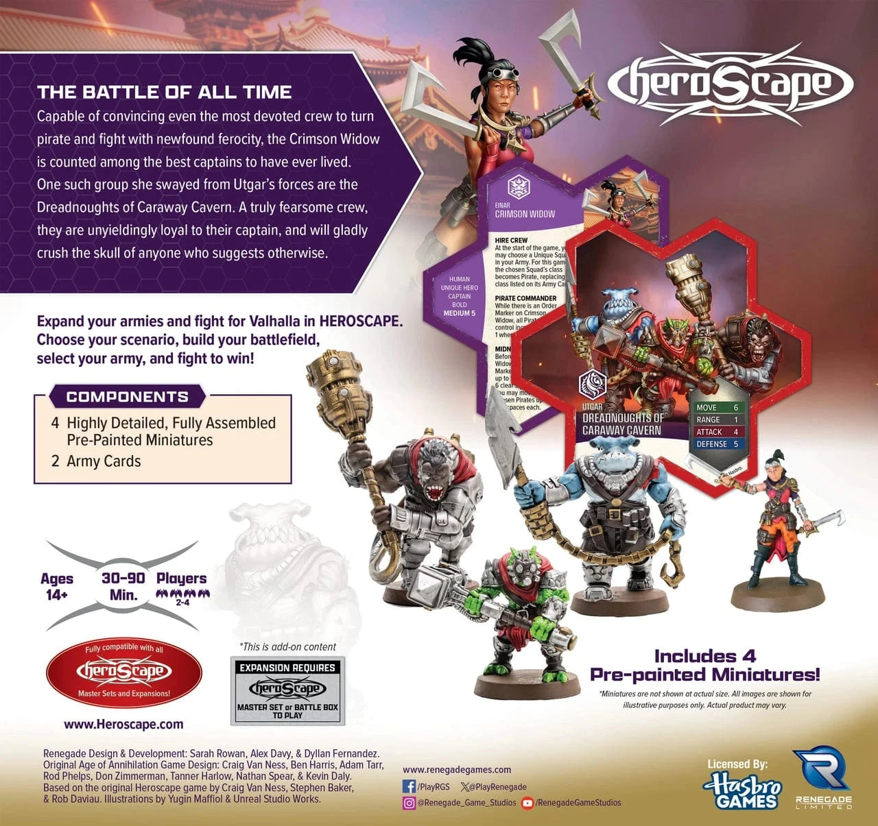 Renegade Game Studios Heroscape: Crimson Widow & Dreadnoughts Of Caraway Cavern Army Expansion (Painted) (Pre-Order) 3 Renegade Game Studios Heroscape: Crimson Widow & Dreadnoughts Of Caraway Cavern Army Expansion (Painted) (Pre-Order) - Image 3