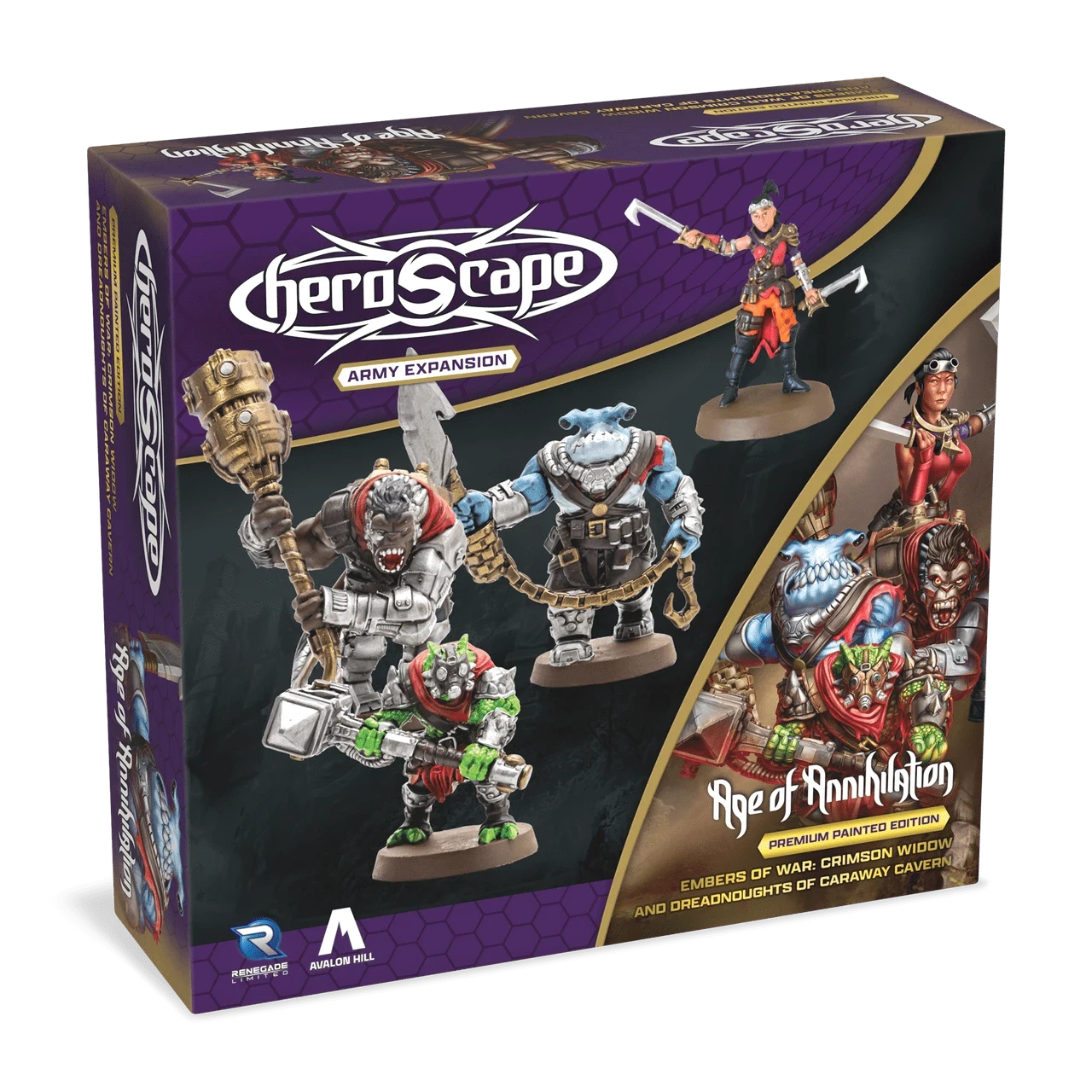 Renegade Game Studios Heroscape: Crimson Widow & Dreadnoughts Of Caraway Cavern Army Expansion (Pre-Order) 1 Renegade Game Studios Heroscape: Crimson Widow & Dreadnoughts Of Caraway Cavern Army Expansion (Pre-Order)