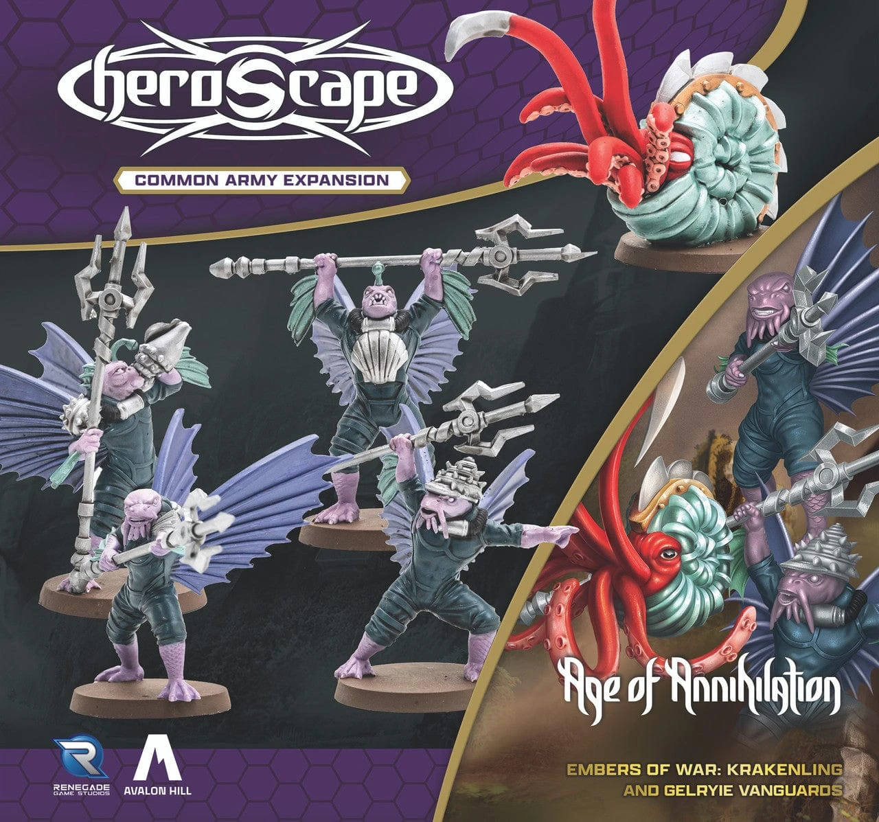 Renegade Game Studios Heroscape: Krakenling & Gelryie Vanguards Common Army Expansion (Pre-Order) 2 Renegade Game Studios Heroscape: Krakenling & Gelryie Vanguards Common Army Expansion (Pre-Order) - Image 2