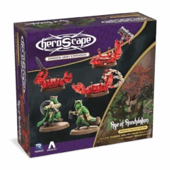 Renegade Game Studios Heroscape: Molten Crustaceans & Tanuki Tricksters Common Army Expansion [Premium Painted Edition]