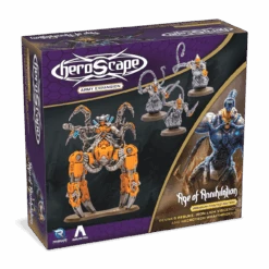 Renegade Game Studios Heroscape: Revna's Rebuke: Iron Lich Viscerot And Necrotech Wraithriders Army Expansion [Premium Painted Edition]