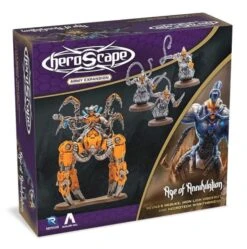 Renegade Game Studios Heroscape: Revna's Rebuke: Iron Lich Viscerot And Necrotech Wraithriders Army Expansion [Unpainted Version]