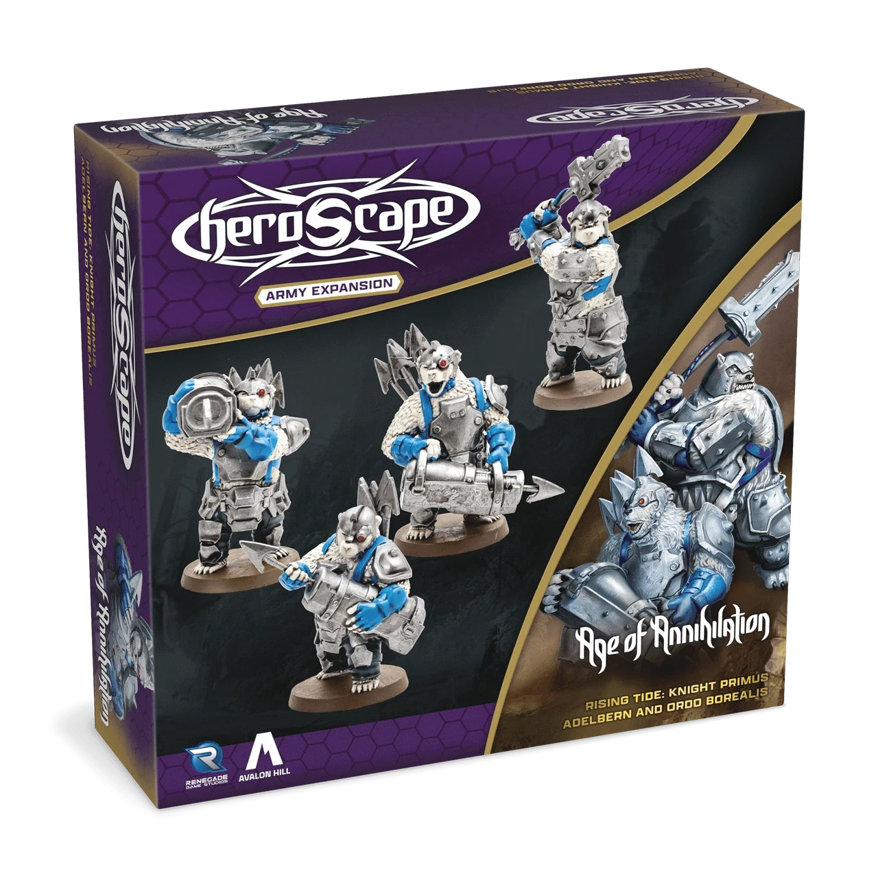 Renegade Game Studios Heroscape: Rising Tide – Knight Primus Adelbern & Ordo Borealis Army Expansion 1 Renegade Game Studios Heroscape: Rising Tide – Knight Primus Adelbern & Ordo Borealis Army Expansion