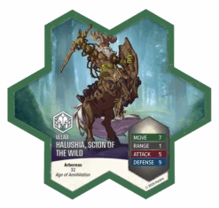 Renegade Game Studios Heroscape: Rising Tide – Sonlen & Halushia, Scion Of The Wild Army Expansion -Gamers Guilds Store gamers guild az heroscape heroscape rising tide sonlen halushia scion of the wild army expansion remium painted edition pre order renegade game studios 53088200819051