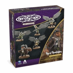 Renegade Game Studios Heroscape: Rising Tide – Wing Commander Tuck Harrigan & Vorid Glidestrikers Army Expansion [Premium Painted Edition]