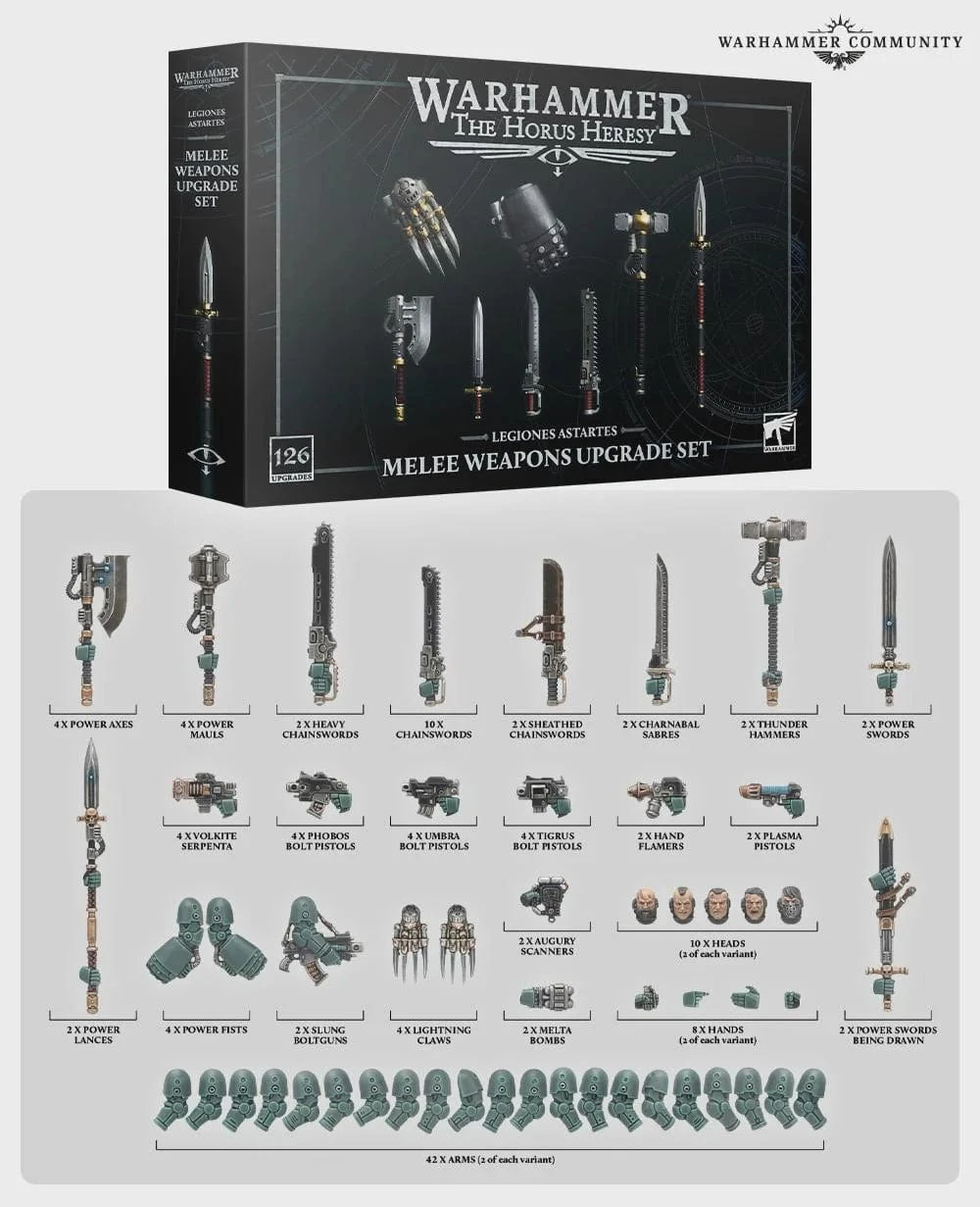 Games Workshop Horus Heresy: Legiones Astartes - Melee Weapons Upgrade Set 1 Games Workshop Horus Heresy: Legiones Astartes - Melee Weapons Upgrade Set