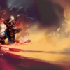 Keyforge: Brobnar - "Brux & Bongle" Extra-Wide Playmat