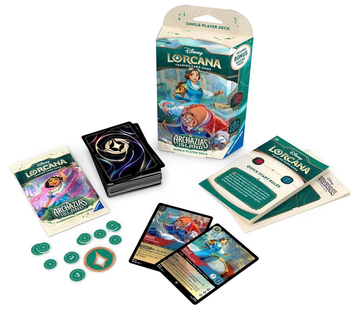 Lorcana TCG: Archazia’s Island Ruby & Sapphire (Belle And The Beast) - Starter Deck 2 Lorcana TCG: Archazia’s Island Ruby & Sapphire (Belle And The Beast) - Starter Deck - Image 2