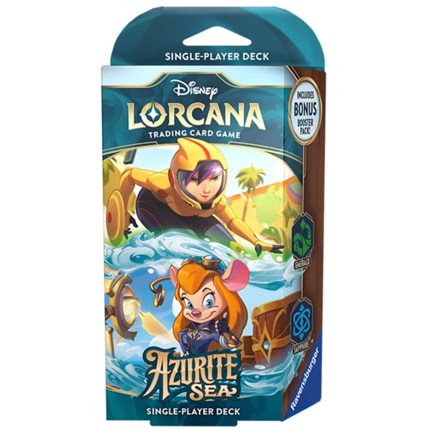 Lorcana TCG: Azurite Sea Starter Deck Set - Emerald/Sapphire 1 Lorcana TCG: Azurite Sea Starter Deck Set - Emerald/Sapphire
