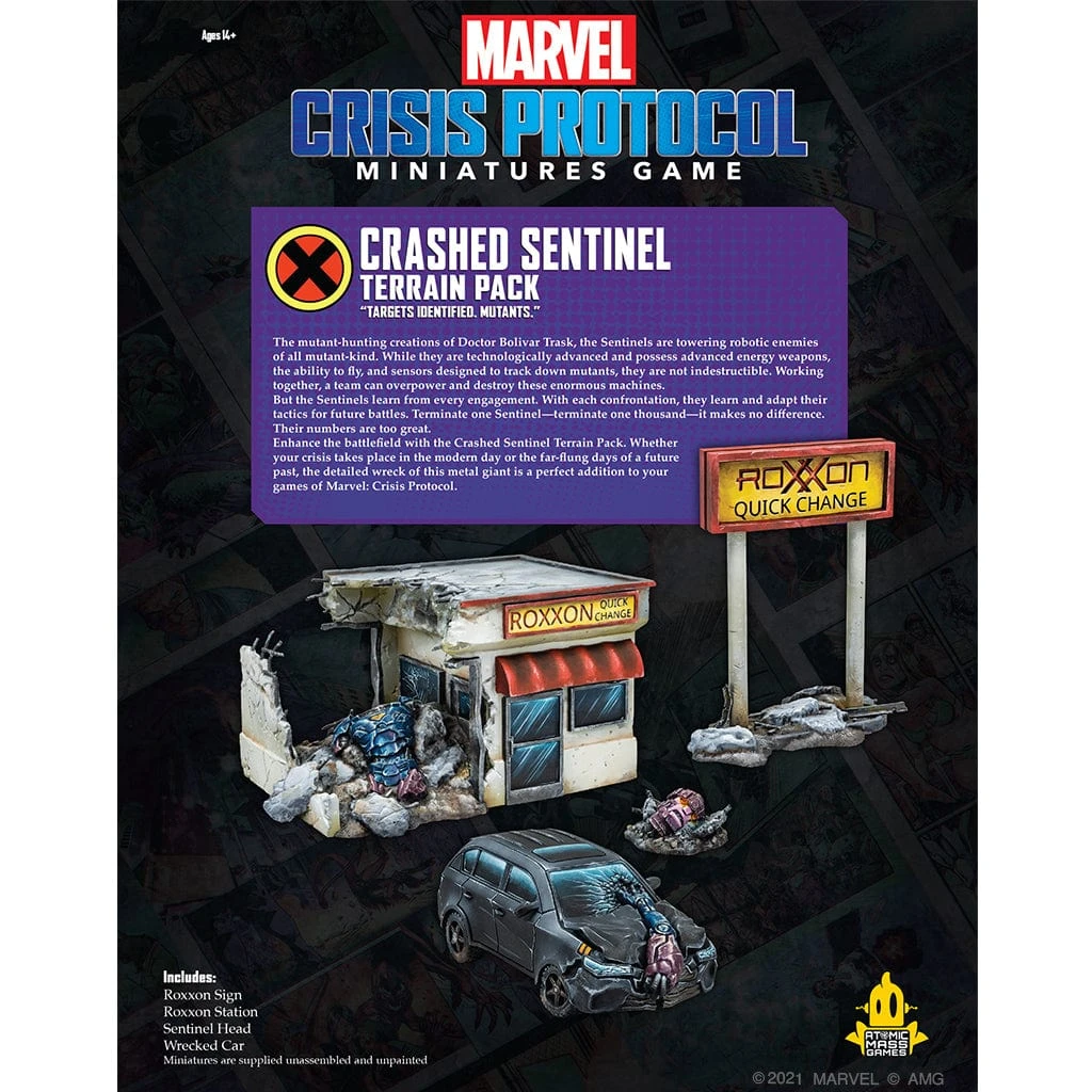 ASMODEE Marvel: Crisis Protocol - Crashed Sentinel Terrain Pack 3 ASMODEE Marvel: Crisis Protocol - Crashed Sentinel Terrain Pack - Image 3