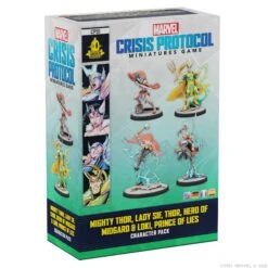 ASMODEE Marvel: Crisis Protocol - Mighty Thor, Lady Sif, Thor, Hero Of Midgard & Loki, Prince Of Lies